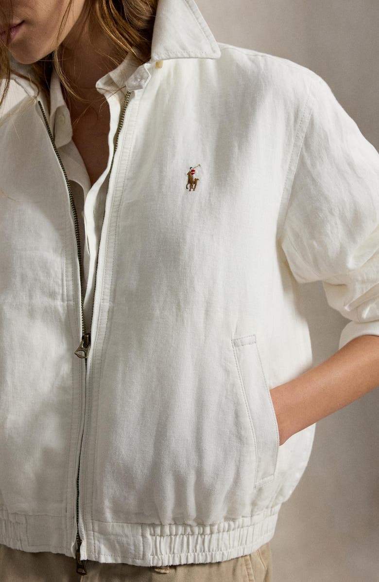 Polo Ralph Lauren Linen Jacket, Alternate, color, White