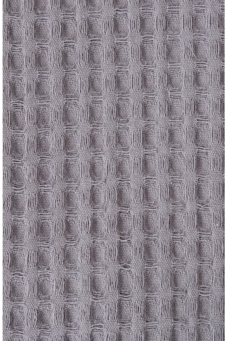Super Soft Cotton All-Season Waffle Weave Throw Blanket, Alternate, color, DARK GREY