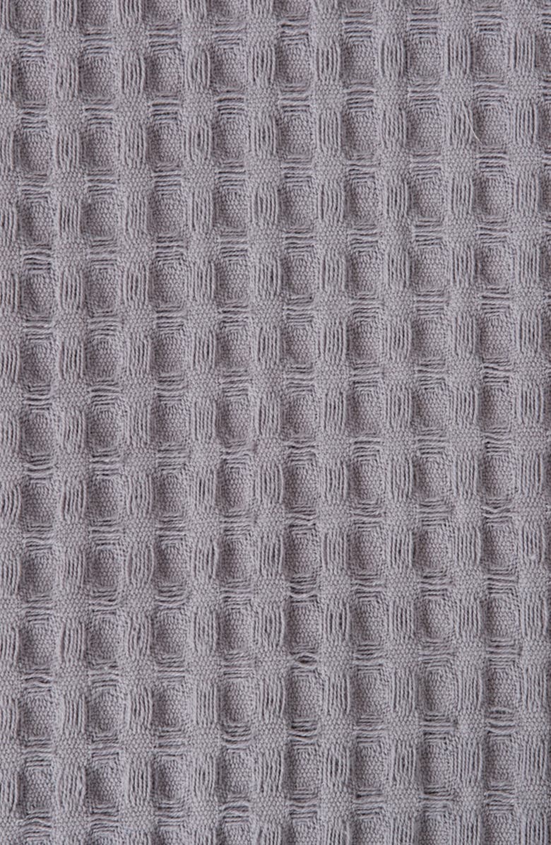 Woven & Weft Super Soft Cotton All-Season Waffle Weave Throw Blanket, Alternate, color, Dark Grey