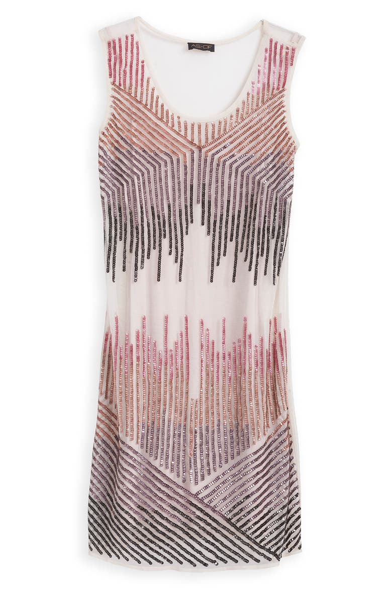 Starlet Sequin Shift Dress, Alternate, color, BLUSH CREAM