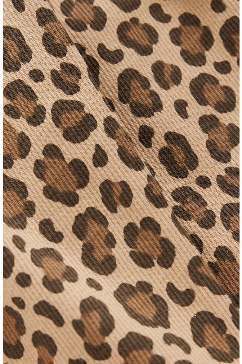 Kids' Ribbed Flared Leggings, Alternate, color, LEOPARD