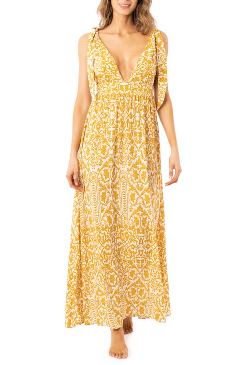 Amber Geometric Dalia Cover-Up Dress