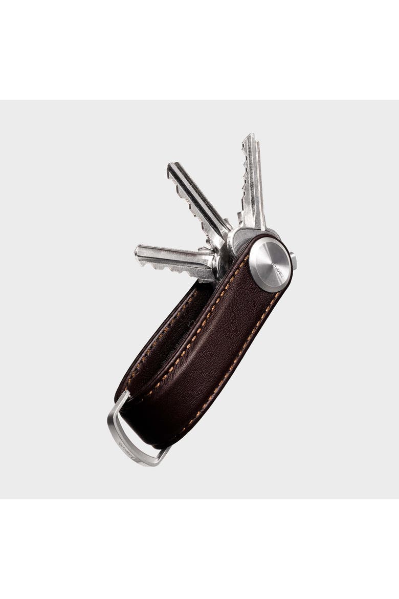 Pro Leather Key Organiser, Main, color, Mahogany