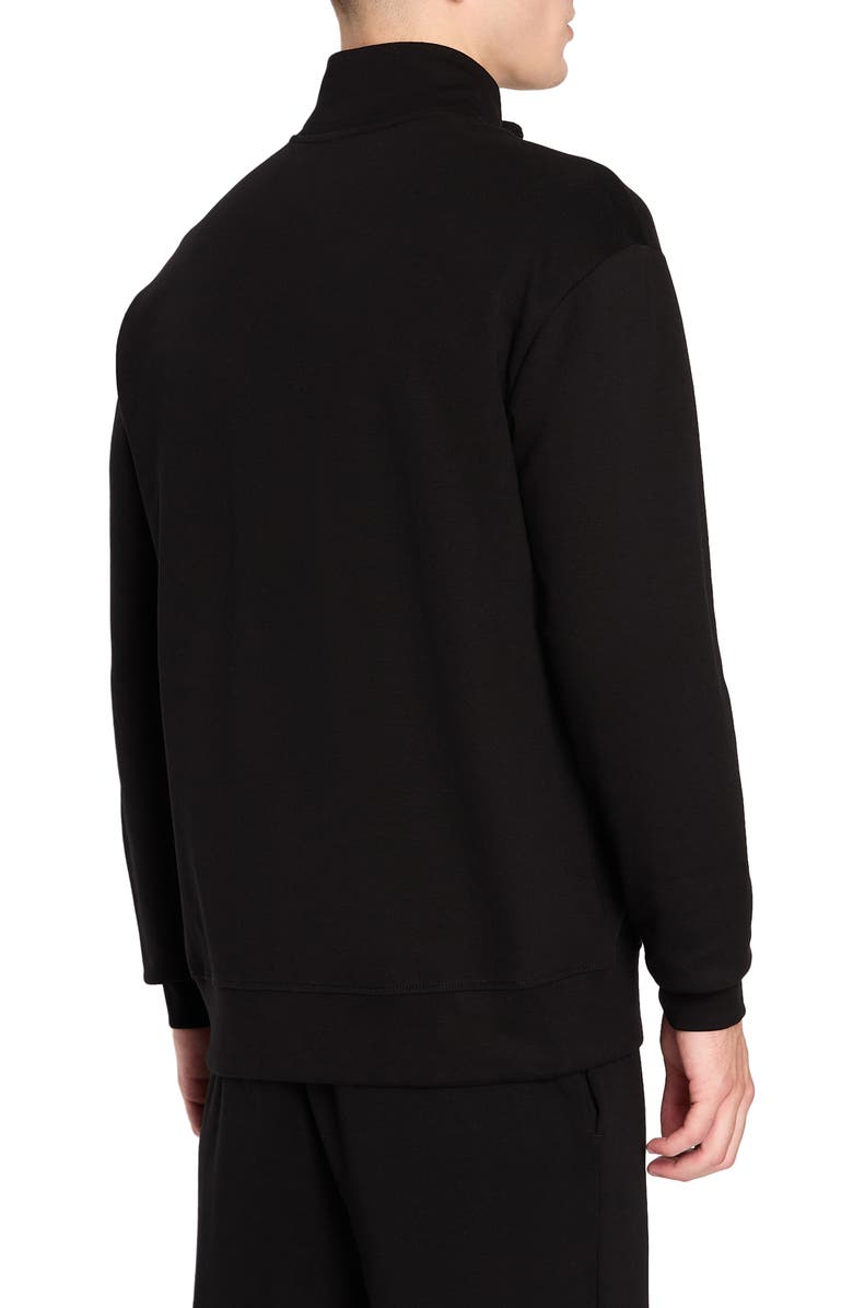 Armani Exchange Stand Collar Zip-Up Sweatshirt, Alternate, color, 