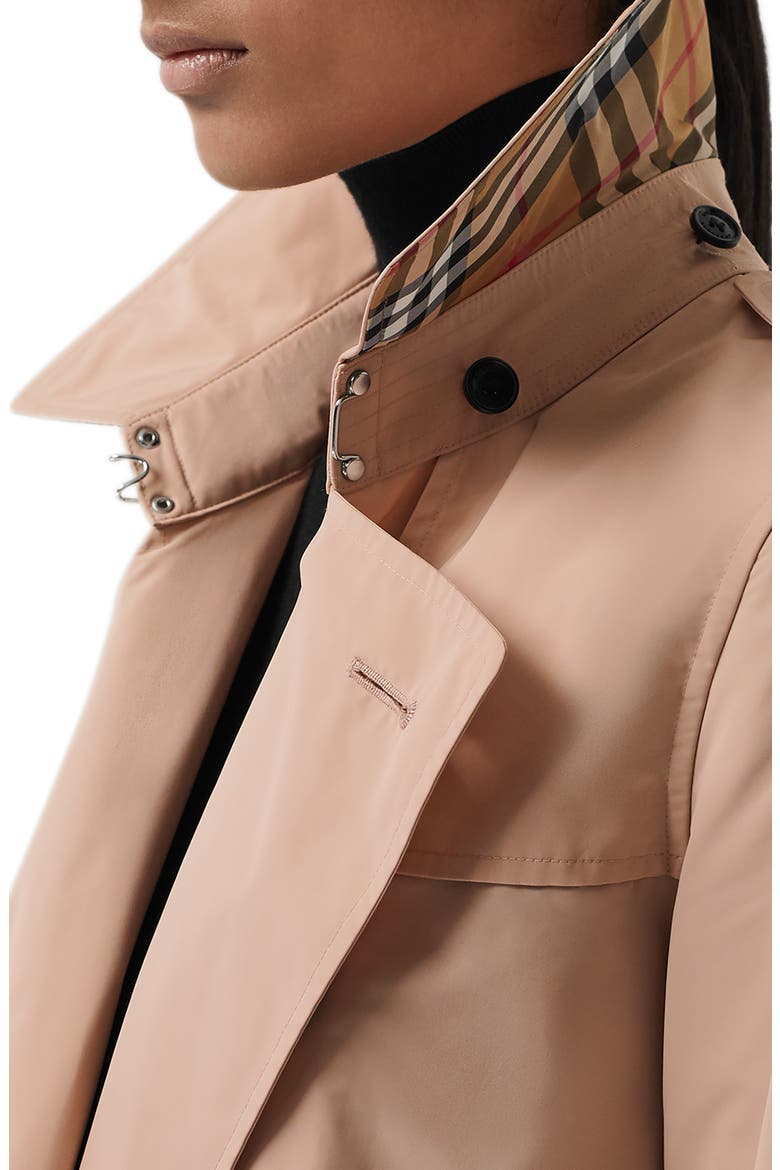 Kensington Hooded Trench Coat, Alternate, color, CHALK PINK