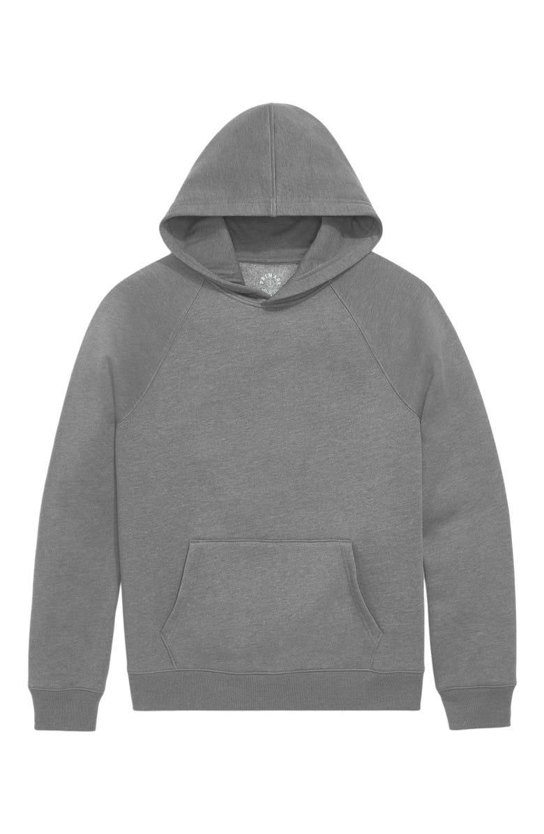 Primary Adult Cozy Fleece Pullover Hoodie, Alternate, color, Heather Black