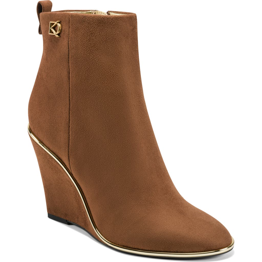 Donna Karan New York Donna Wedge Bootie In Animal Print