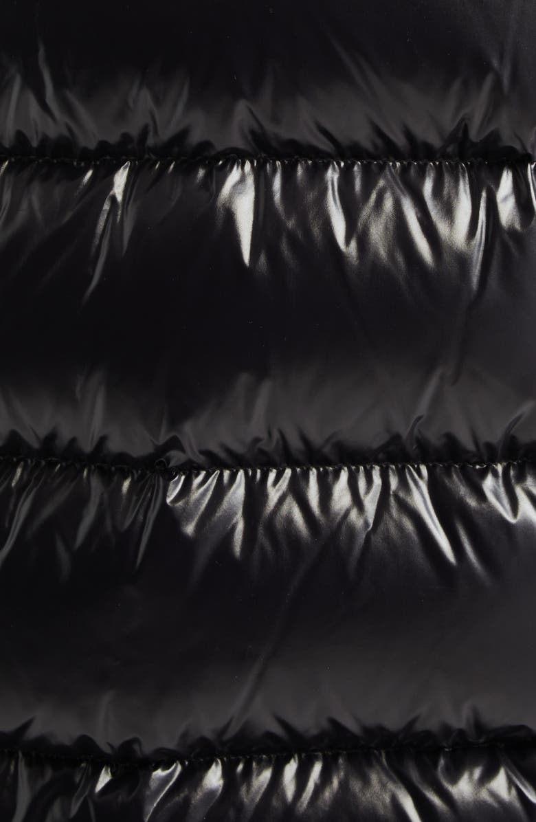 Moncler Maire Lacquered Nylon Down Puffer Jacket, Alternate, color, Black