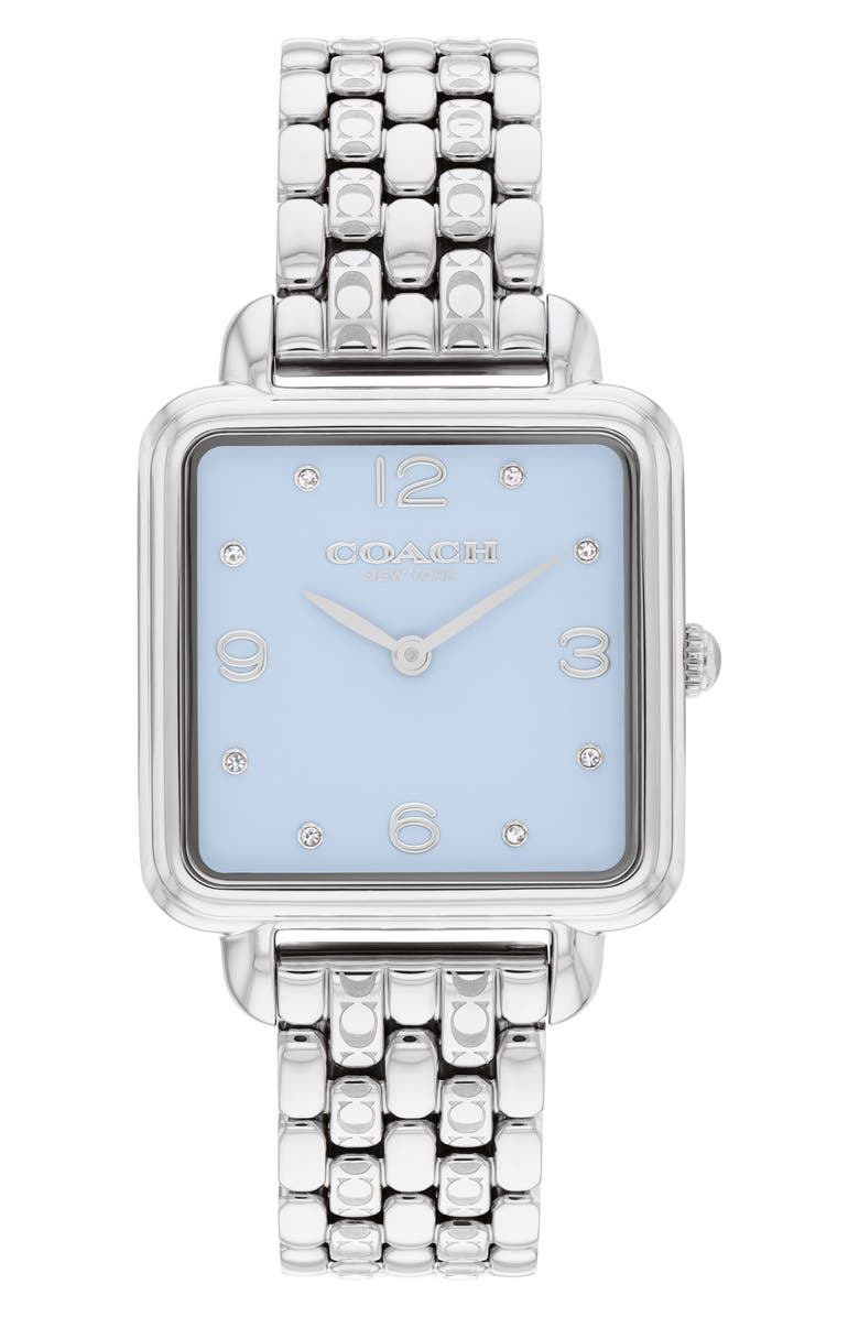 COACH Cass Bracelet Watch, 28mm, Main, color, Pale Blue