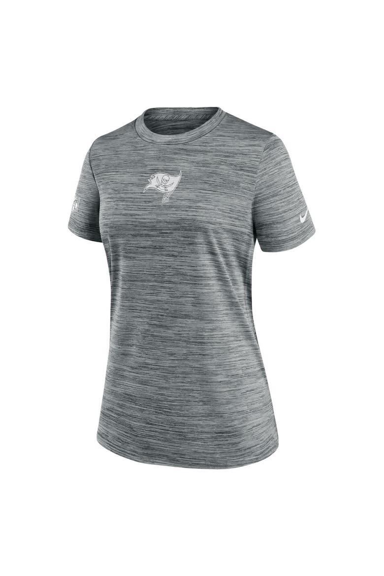 Women's Nike Gray Tampa Bay Buccaneers Sideline Velocity Performance T-Shirt, Alternate, color, Gray