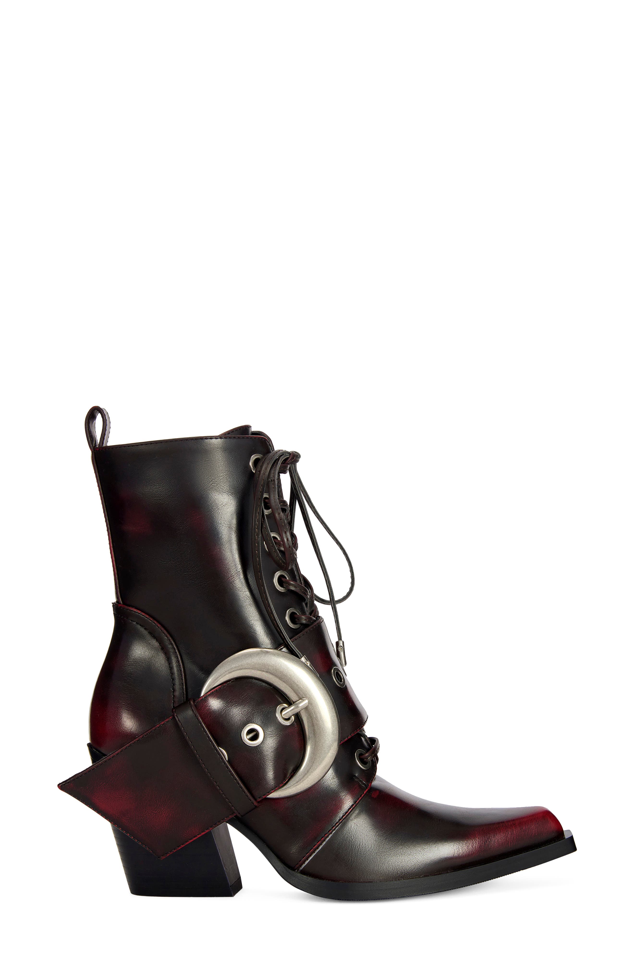 Morgan Bootie, Alternate, color, MERLOT