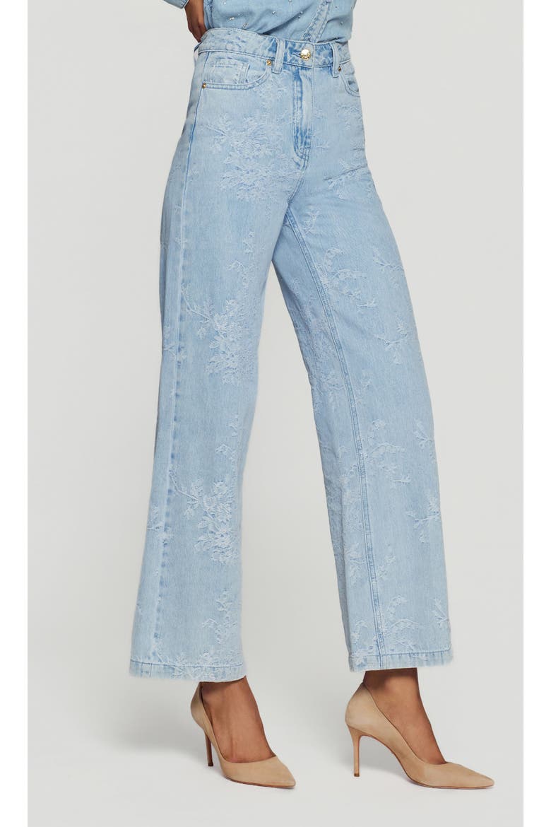 Milagro Floral Jeans, Alternate, color, Light Blue