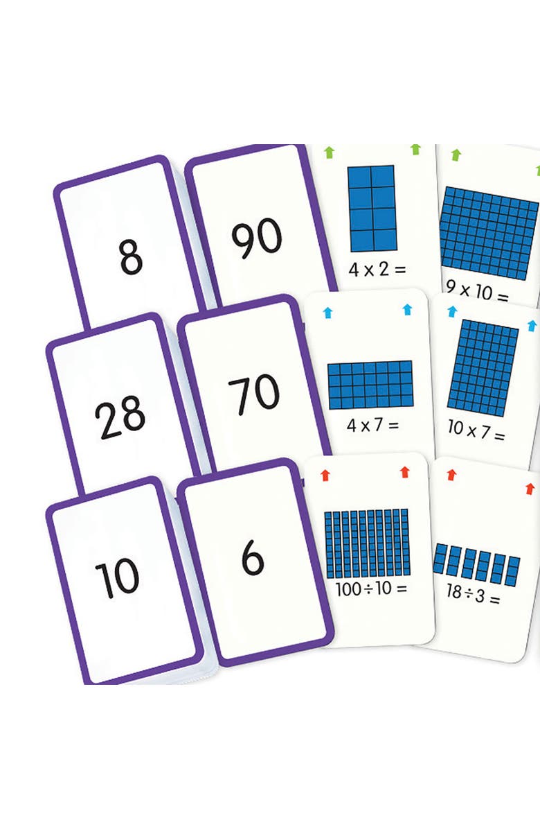Junior Learning Multiplication Flashcards, Alternate, color, 