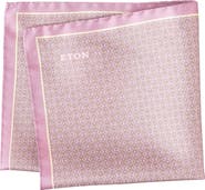 Eton Geometric Silk Pocket Square