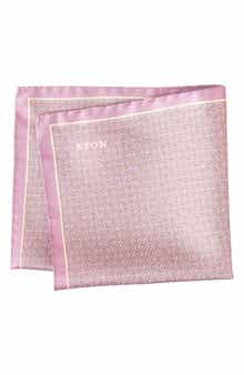 Eton Geometric Silk Pocket Square
