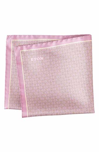 Eton Geometric Silk Pocket Square
