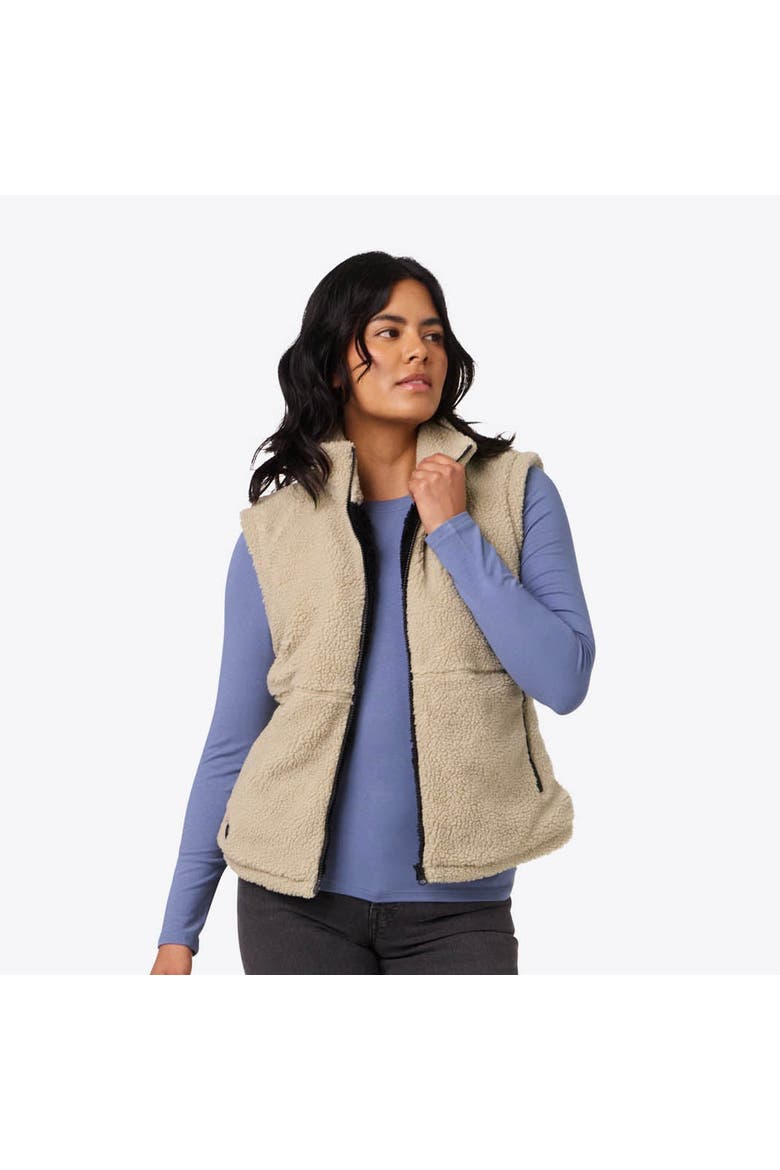 Upland Heated High-Pile Fleece Vest, Main, color, Coffee