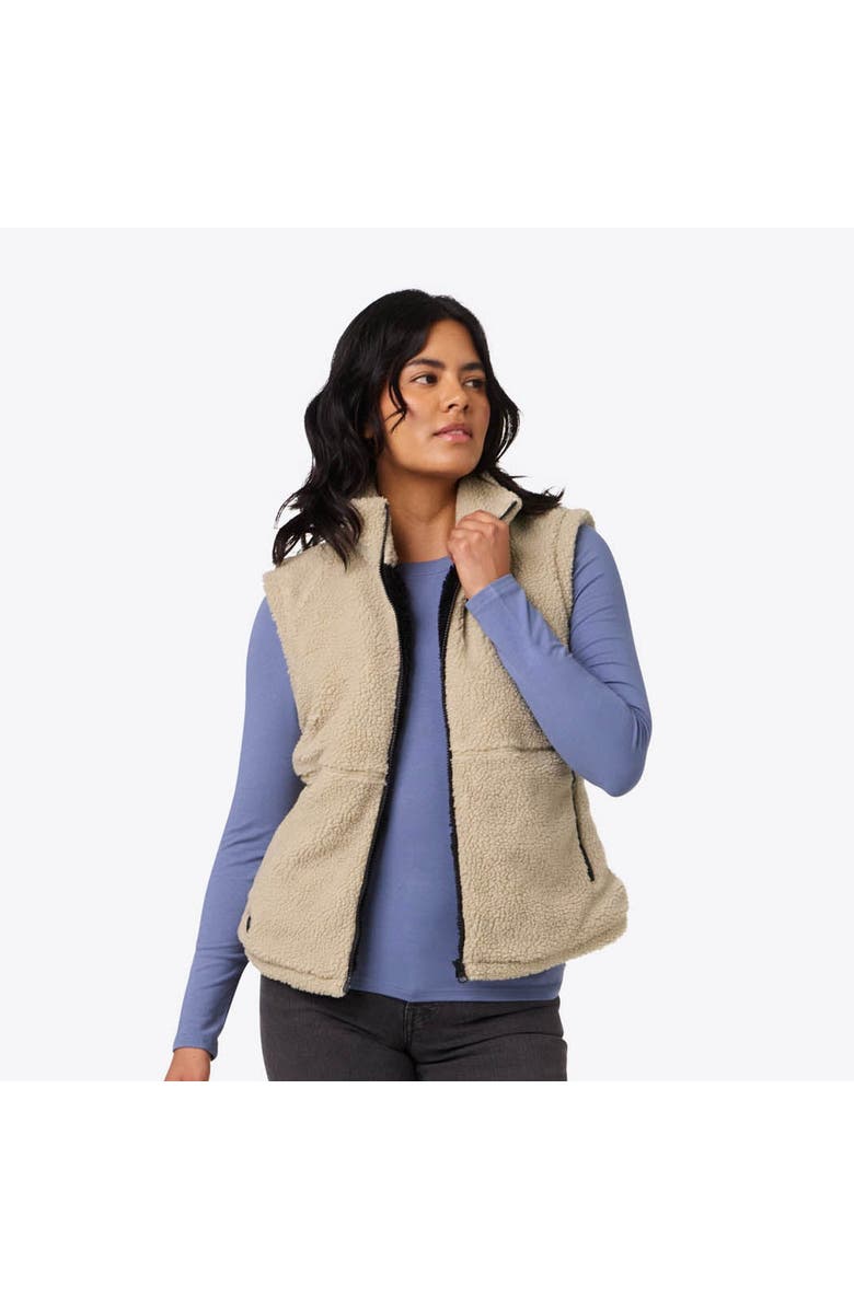 Mobile Warming Upland Heated High-Pile Fleece Vest, Main, color, Coffee