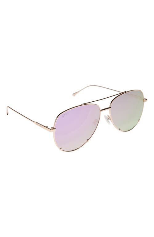 Diff 63mm Scarlett Aviator Sunglasses In Purple