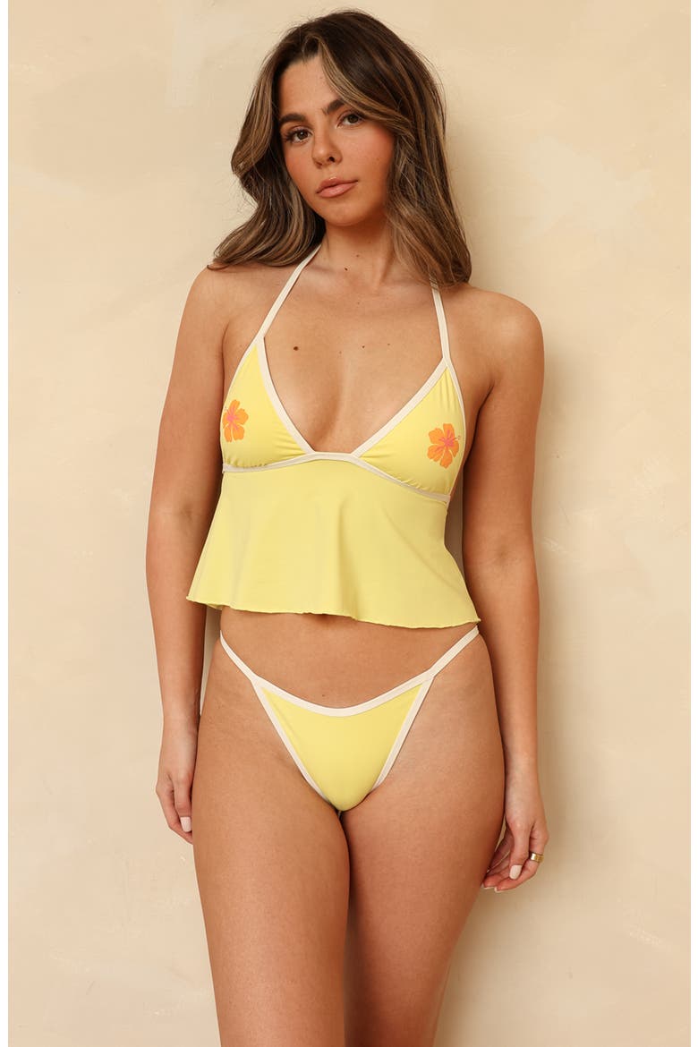 Outback Super Cheeky Bikini Bottom, Alternate, color, Banana Bay