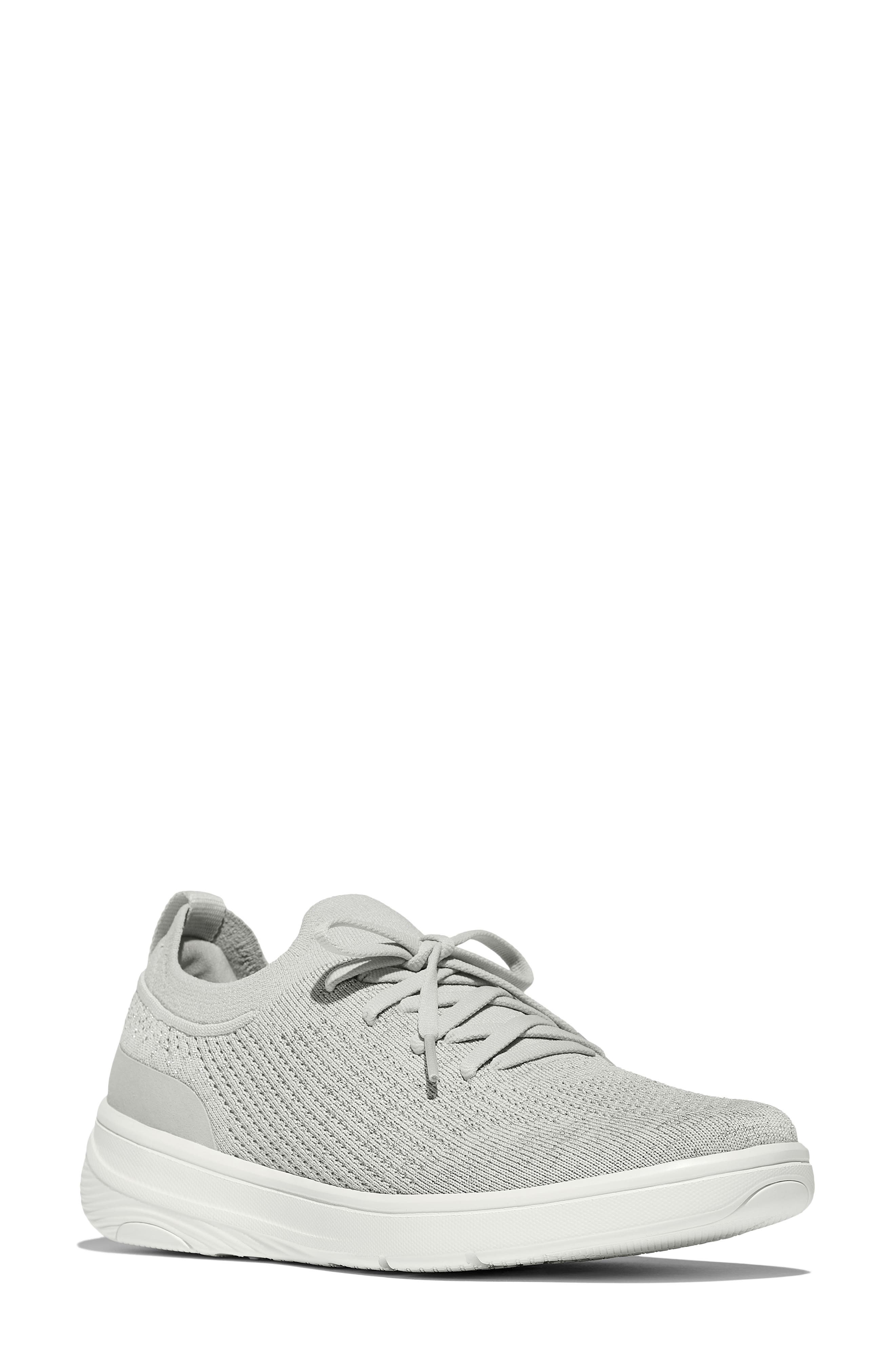 SUPER-Q Knit Sneaker, Main, color, ARCTIC GREY/ SILVER
