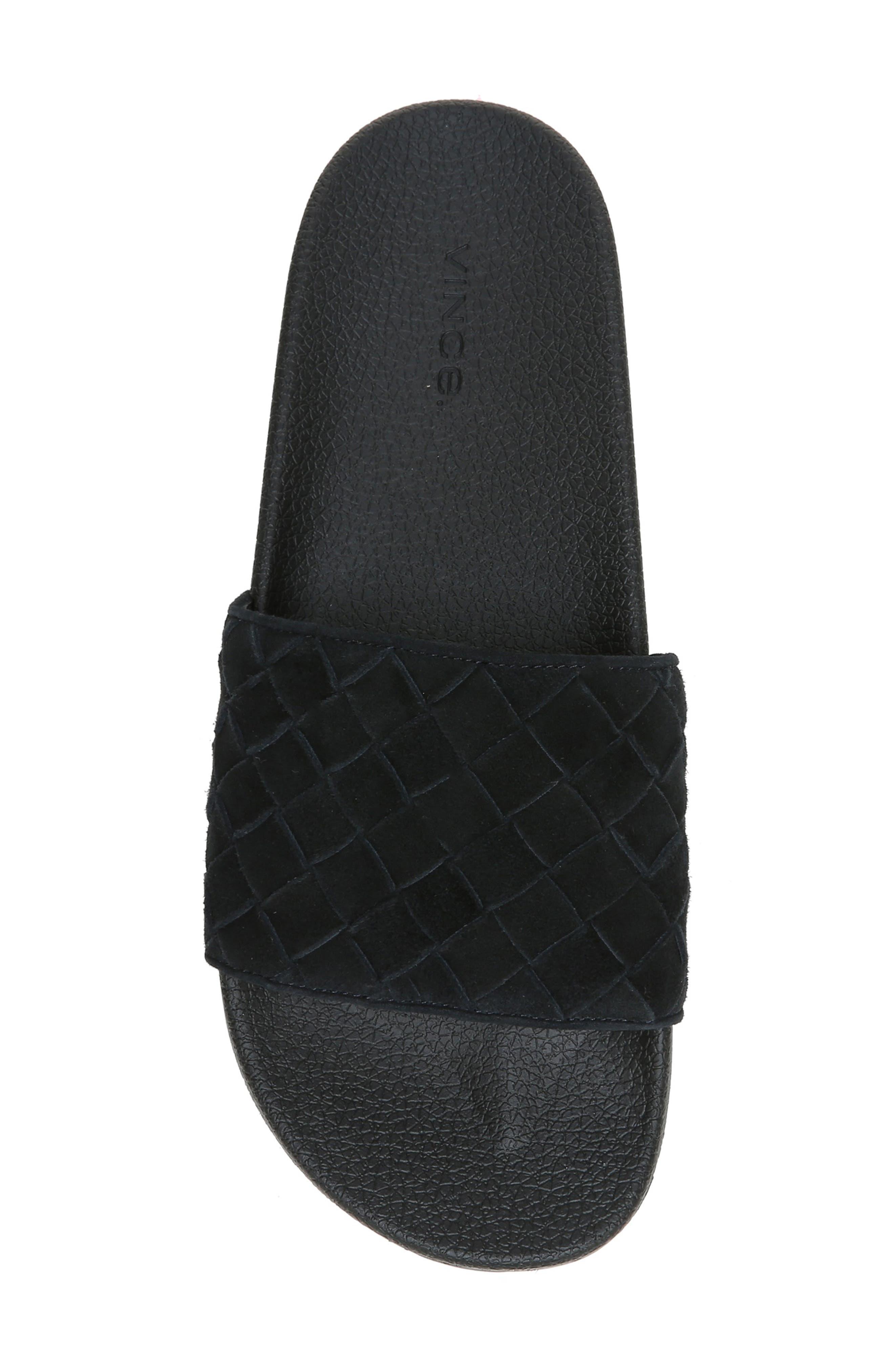 Watley 2 Slide Sandal, Alternate, color, BLACK SUEDE