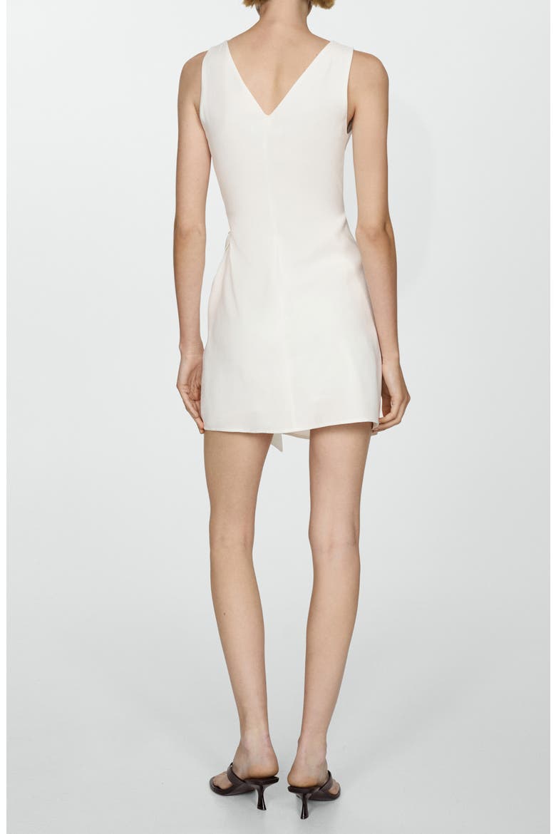 Sleeveless Wrap Minidress, Alternate, color, OFF WHITE