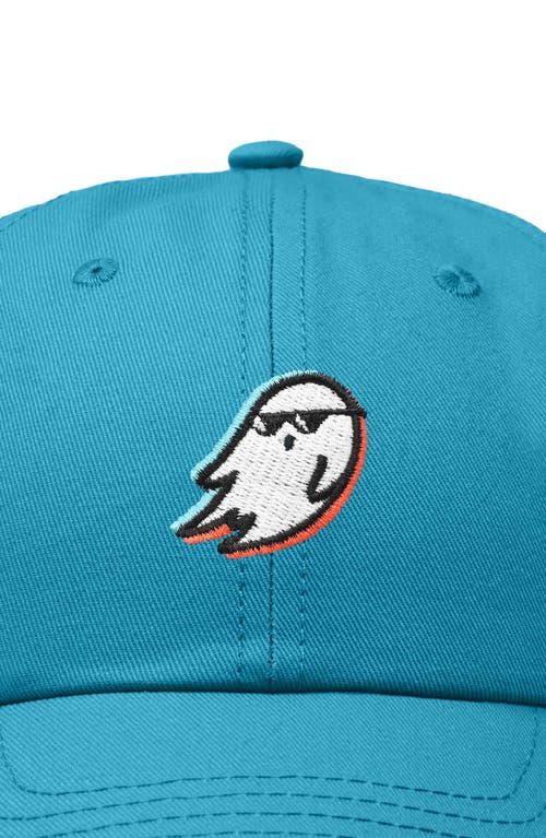 Dalix Ghost Life Embroidered Casual Cap In Teal