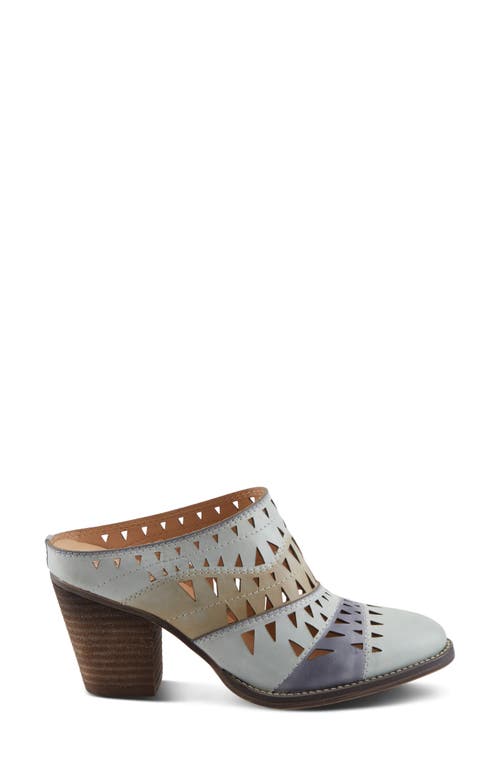 L'artiste By Spring Step Fantasee Mule In White Multi