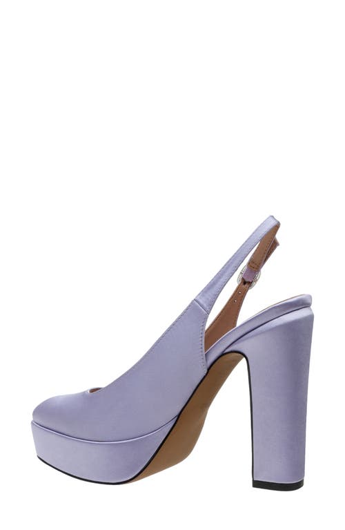 Linea Paolo Slingback Platform Pump In Lilac