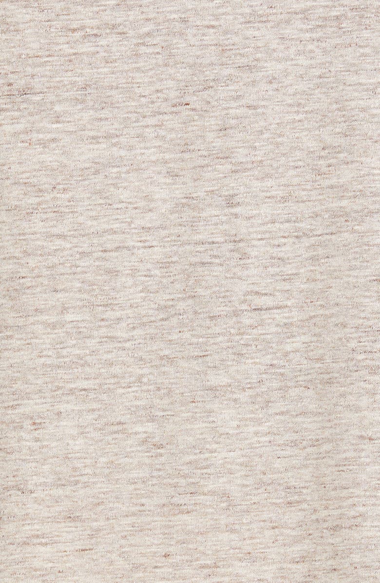 Brunello Cucinelli Monili Stripe Linen Blend T-Shirt, Alternate, color, C024 Brown