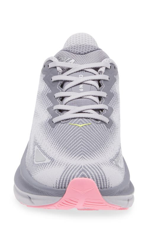 Hoka Clifton 9 Running Shoe In Gray