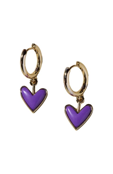 Sweetheart Huggie Earrings