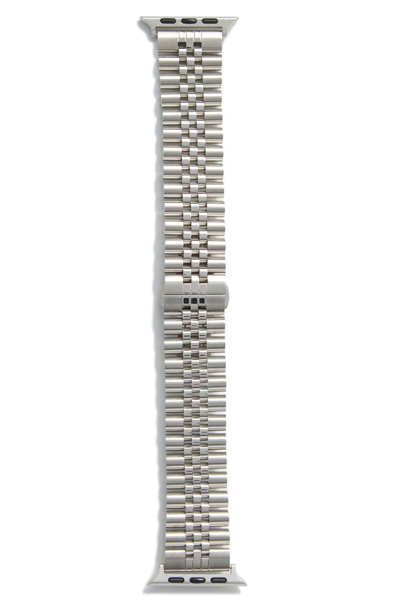 NORDSTROM RACK Stainless Steel Bracelet Apple Watch<sup>®</sup> Watchband, Alternate, color, Stainless