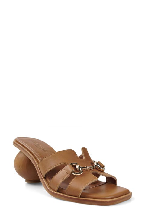 Franklynn Leather Slide Sandal