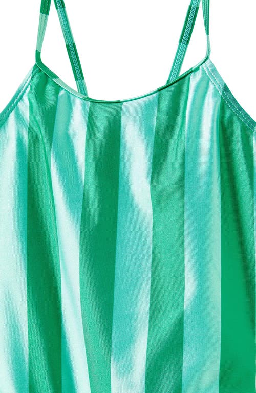 Shop Cotton On Kids Kid's Helen One Piece In Island Green Cherry Stripe