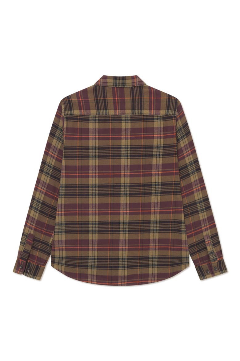 Lennon Check Overshirt, Alternate, color, FUDGE