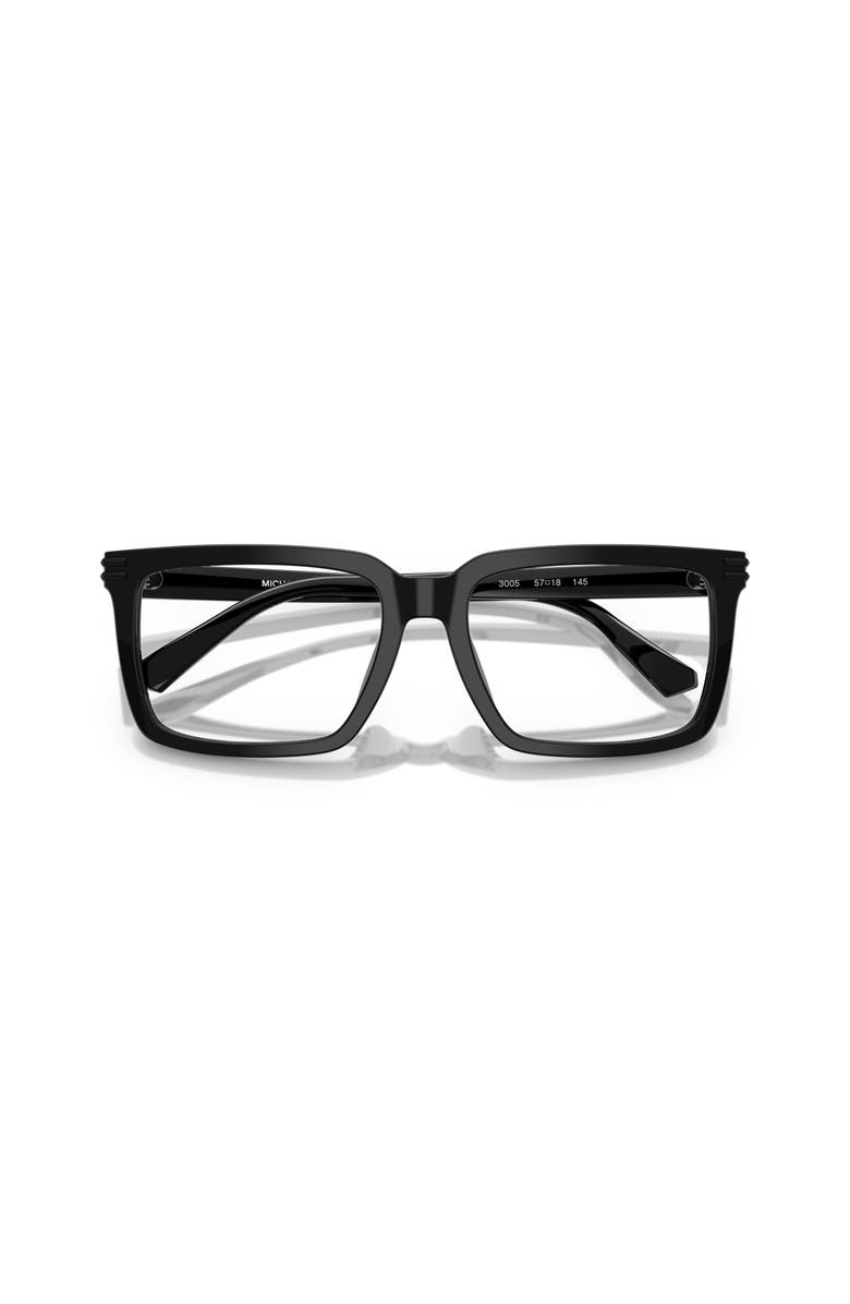 Michael Kors 57mm Square optical glasses, Alternate, color, Black