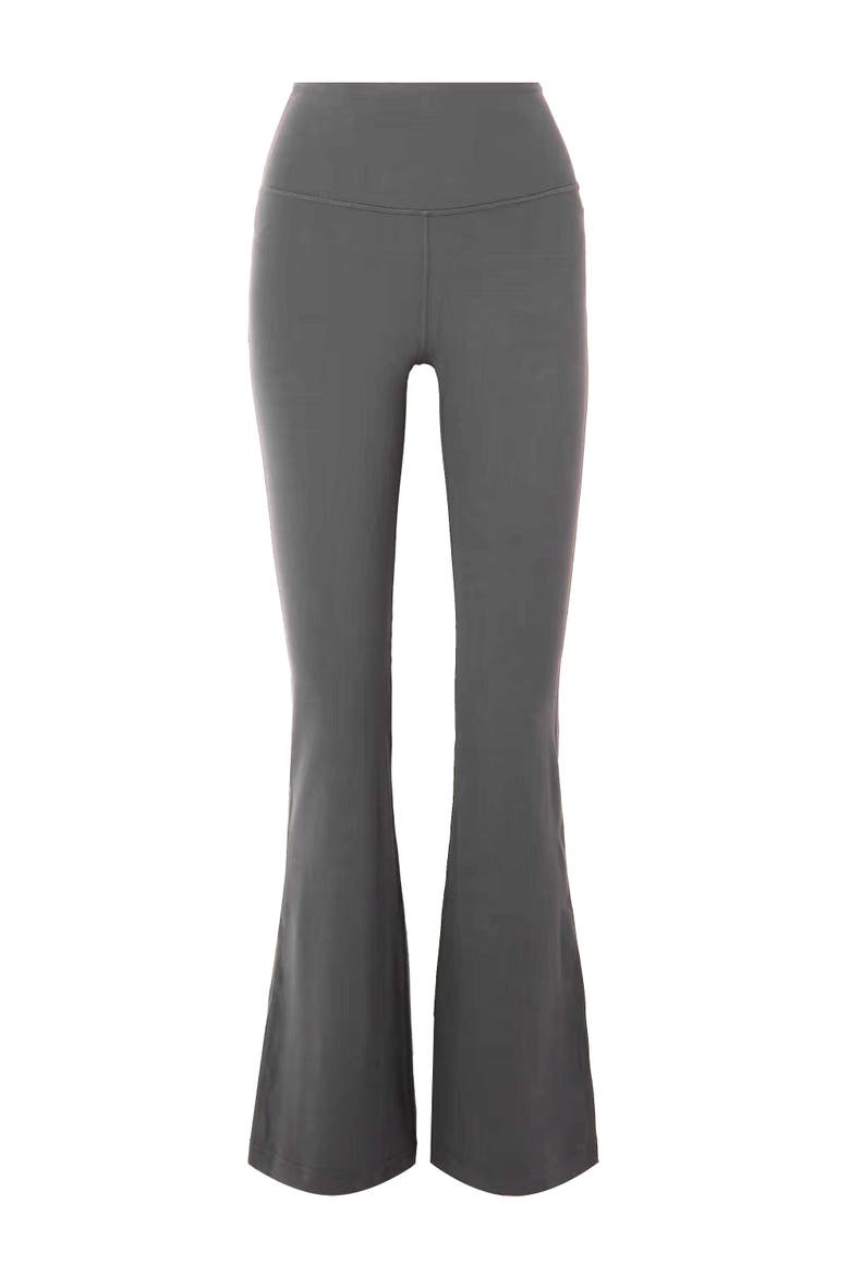 Vanna Organic Cotton Bootleg Flare Pant, Main, color, Dark Heather Grey