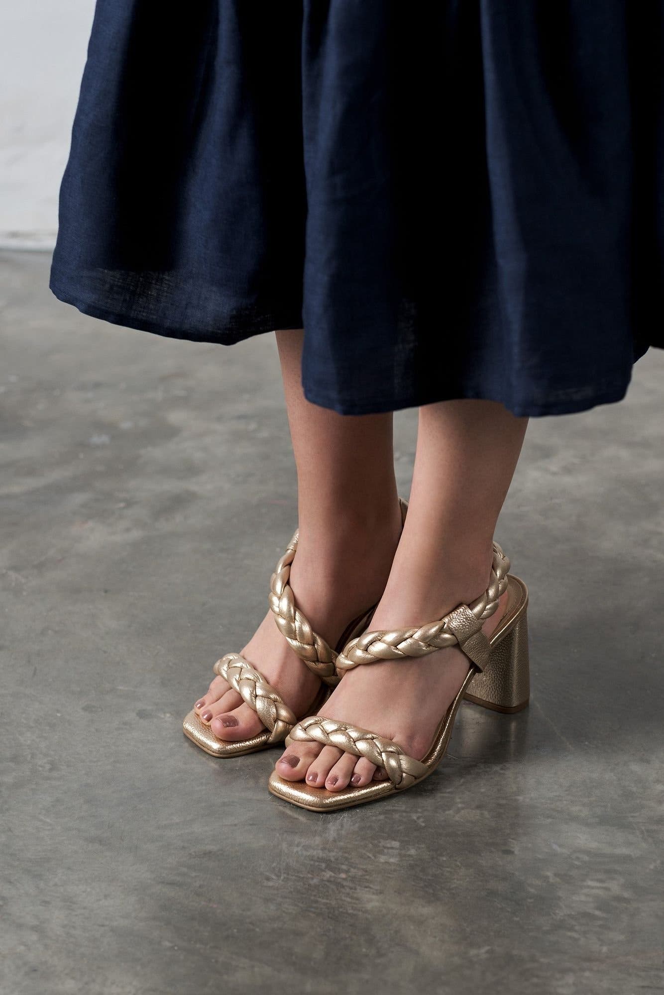 Bianca Gold Sandals, Alternate, color, Gold