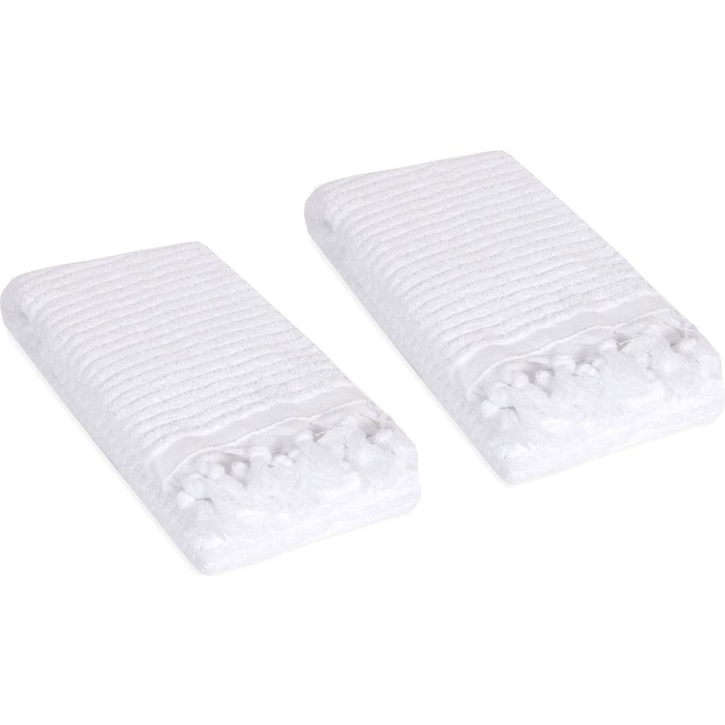 Olive And Linen Olive & Linen Ribbed Loom Terry Hand Towel