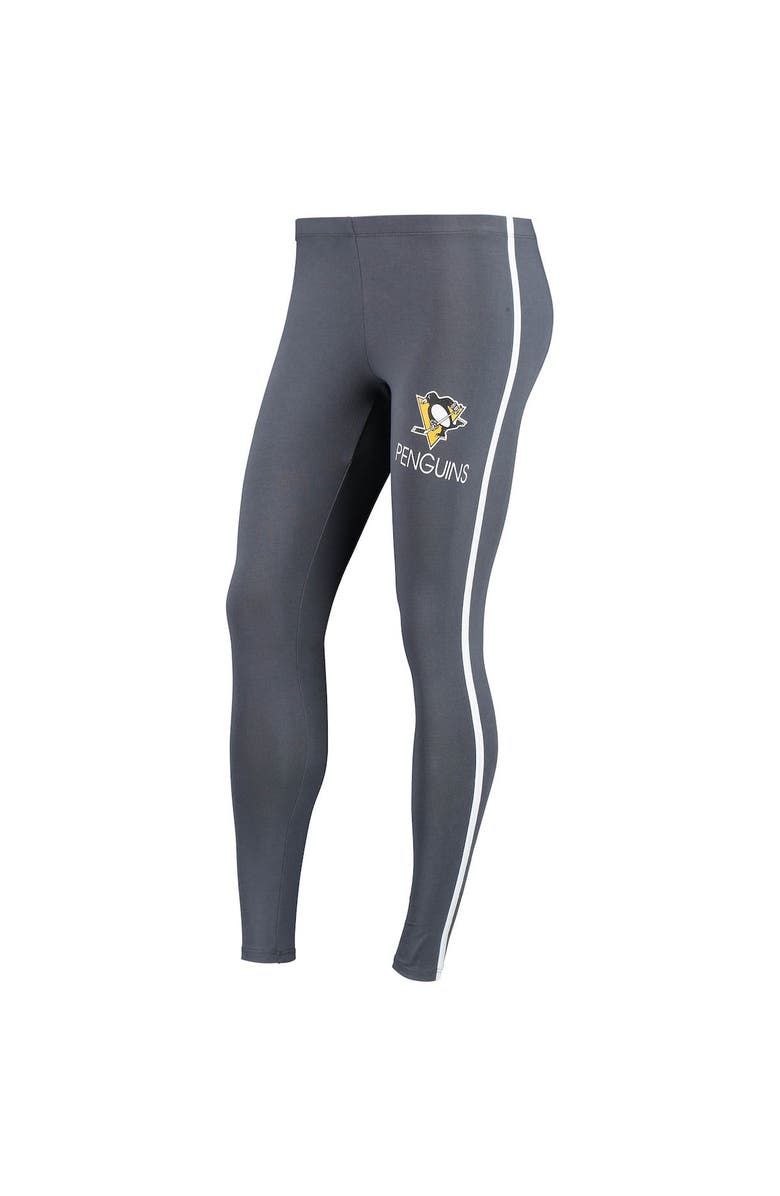 CONCEPTS SPORT Women's Concepts Sport White/Charcoal Pittsburgh Penguins Sonata T-Shirt & Leggings Set, Alternate, color, 
