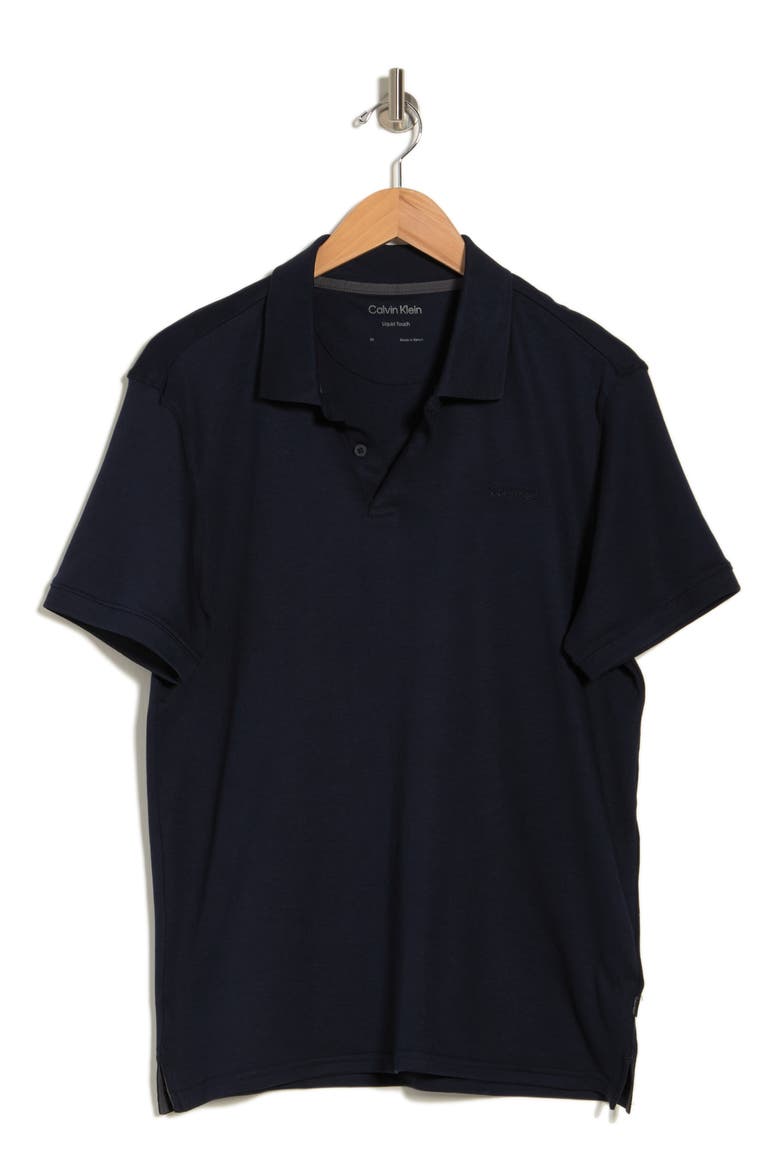 Liquid Touch Interlock Cotton Polo, Alternate, color, DARK SAPPHIRE