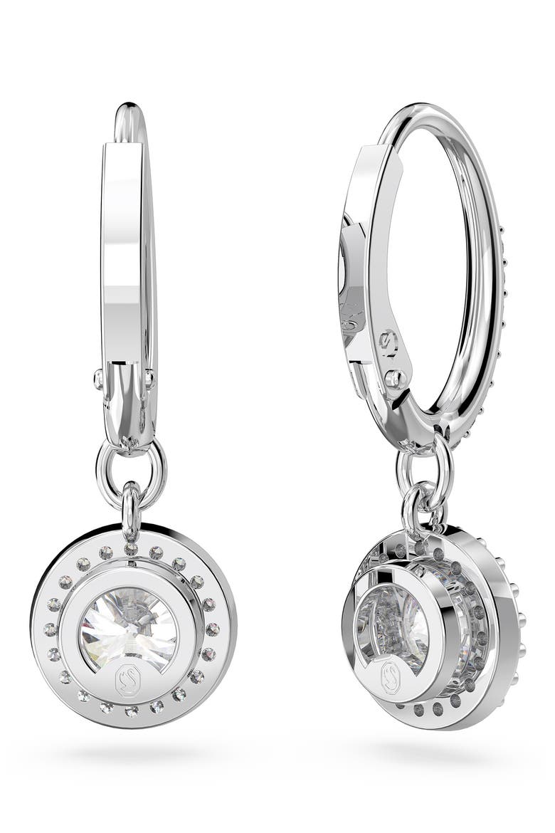 Una Drop Earrings, Alternate, color, SILVER