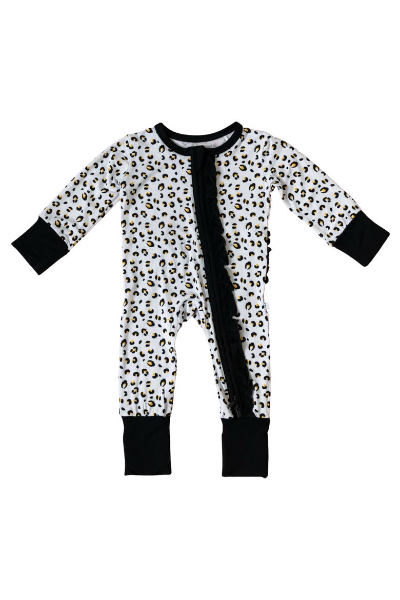 Allie Ruffle Convertible Footie, Main, color, Leopard