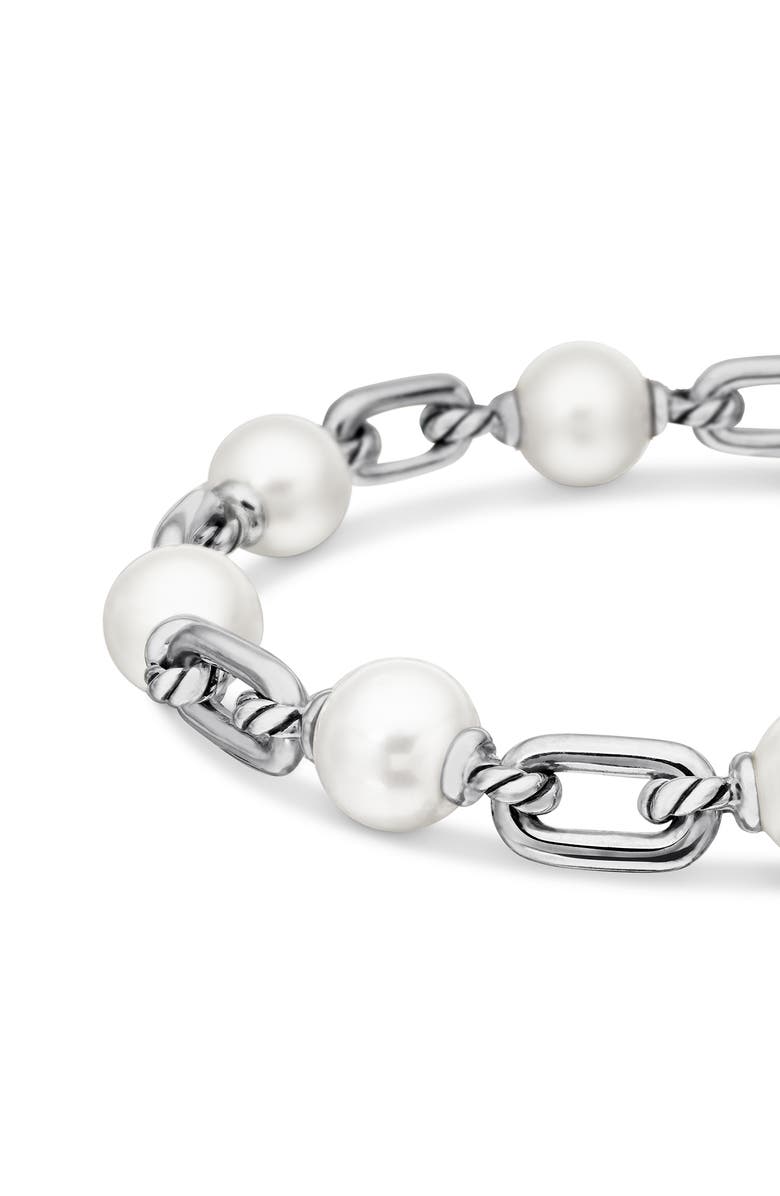David Yurman Madison Freshwater Pearl Chain Bracelet, Alternate, color,