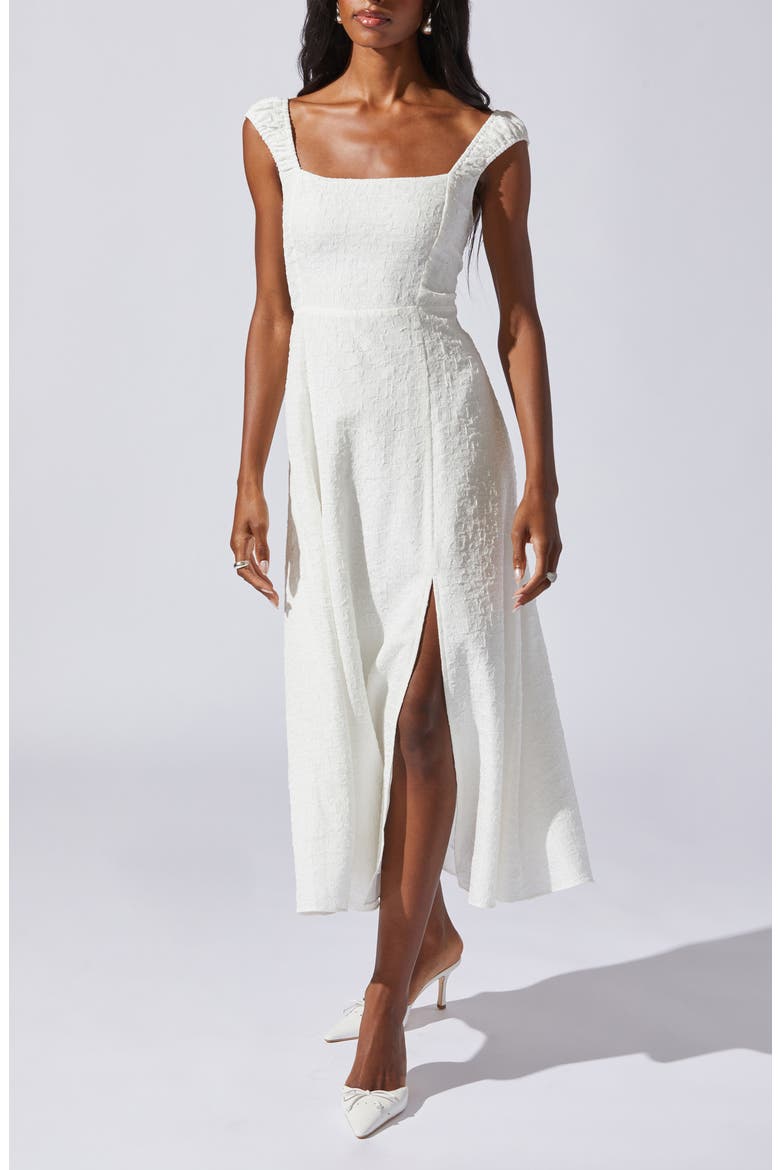 Crinkle Maxi Dress, Main, color, CREAM
