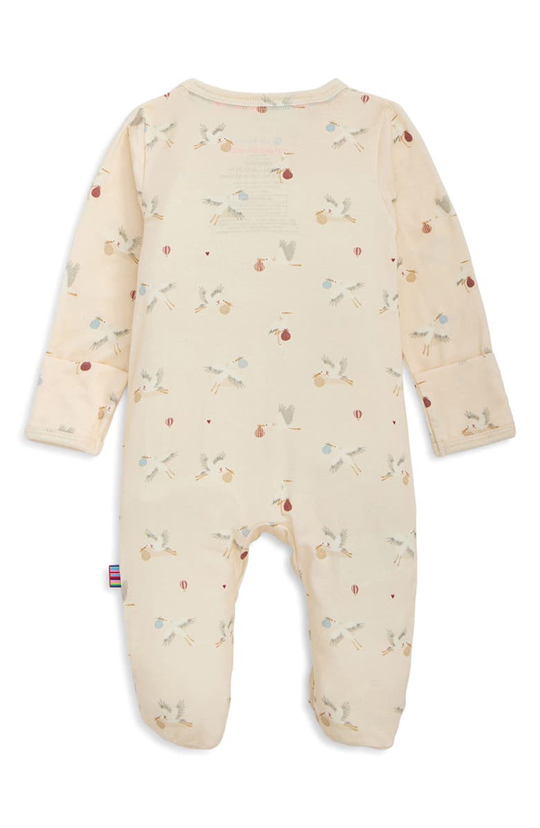 Magnetic Me Special Delivery Magnetic Footie, Alternate, color, Beige