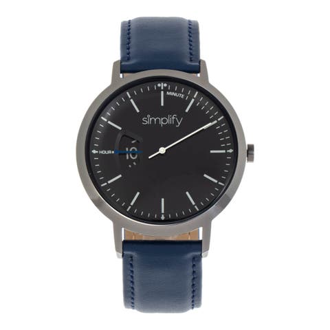 The 6500 Leather Strap Watch