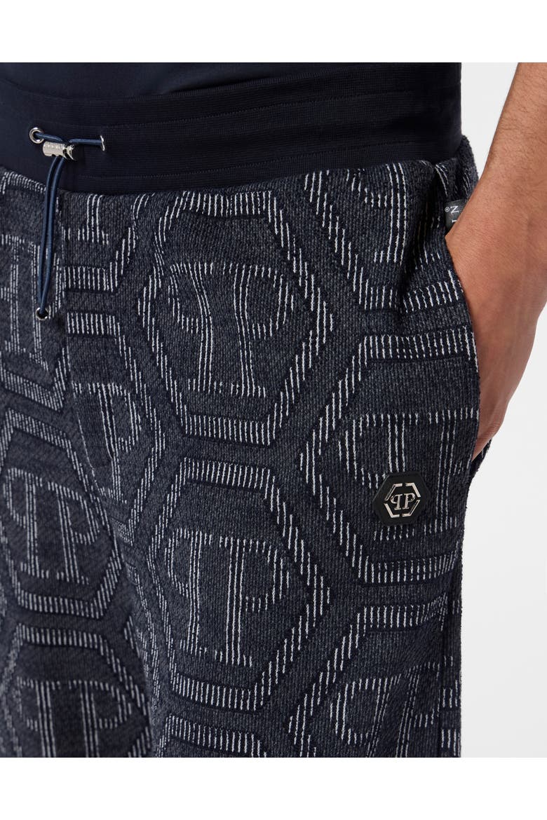 Jacquard Shorts Monogram Men, Alternate, color, navy